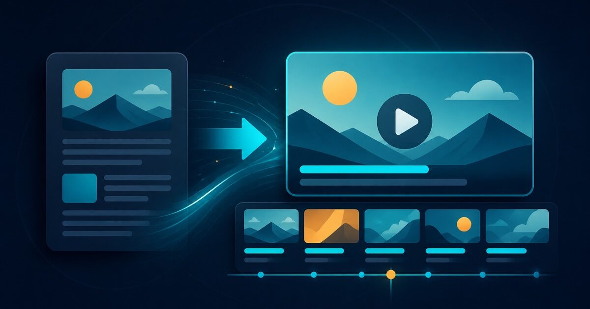 Illustration zum Erfahrungsbericht zu Lumen5, Kategorie KI-Video | vergleich.cc