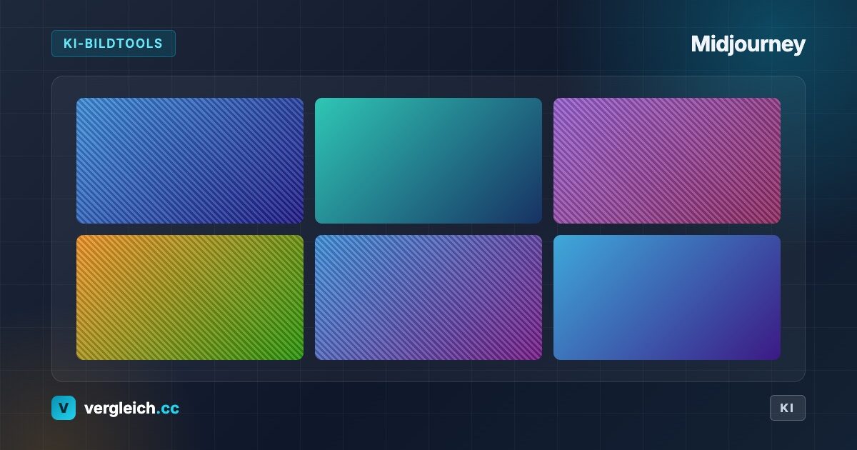Midjourney, KI-Bildtools: stilisierte Bildbearbeitung, KI-generierte Grafik | vergleich.cc