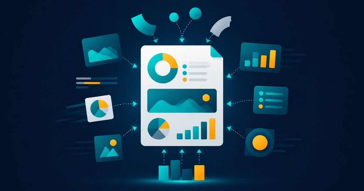 Illustration zum Testbericht über Piktochart, Kategorie KI-Bildtools | vergleich.cc