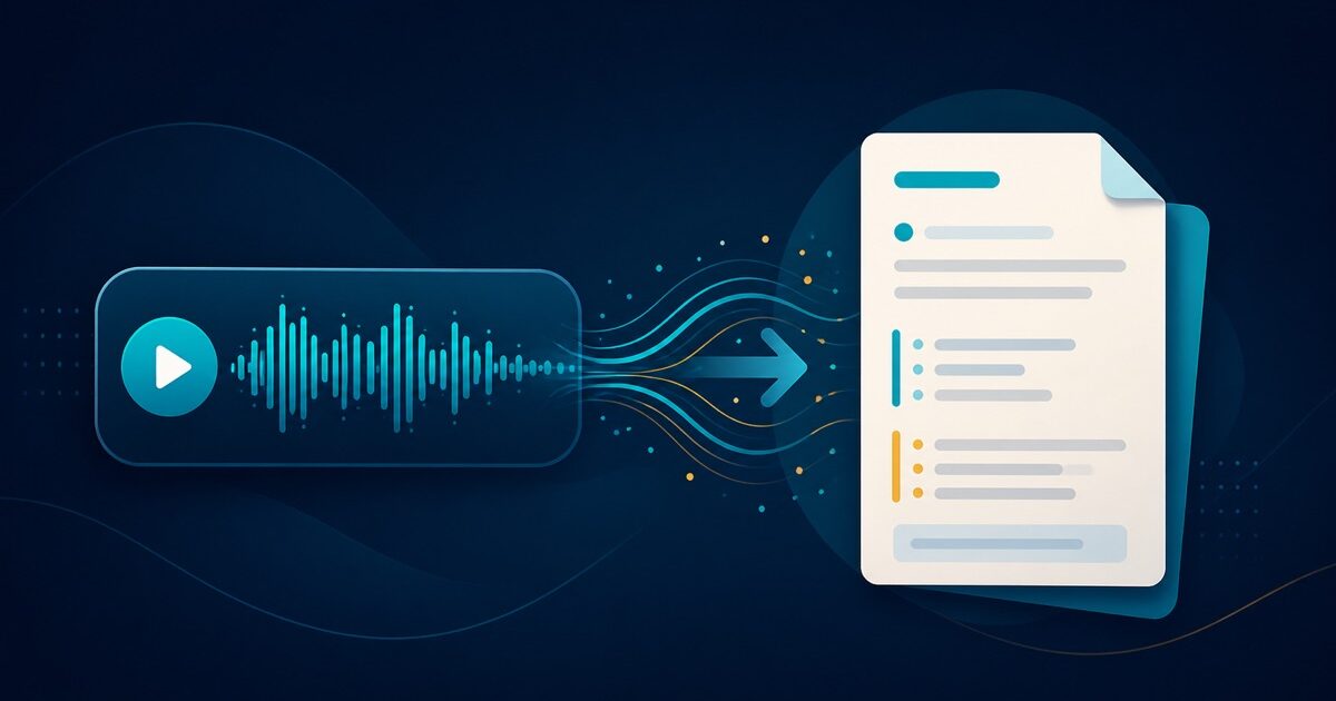 Illustration zum Testbericht über Transcript LOL, Kategorie KI-Audio und Musik | vergleich.cc