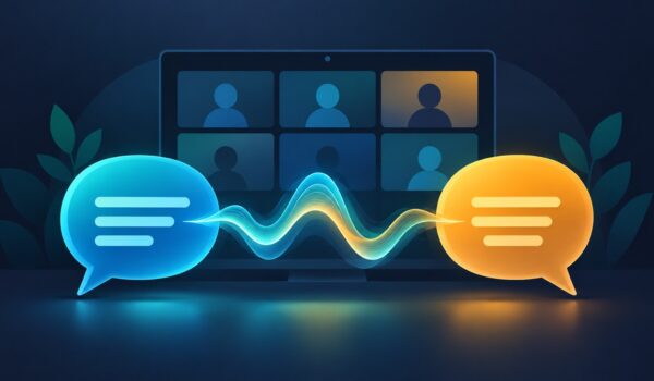 Illustration zum Magazinbeitrag DeepL Voice übersetzt Meetings jetzt mit deiner eigenen Stimme, Kategorie Magazin | vergleich.cc