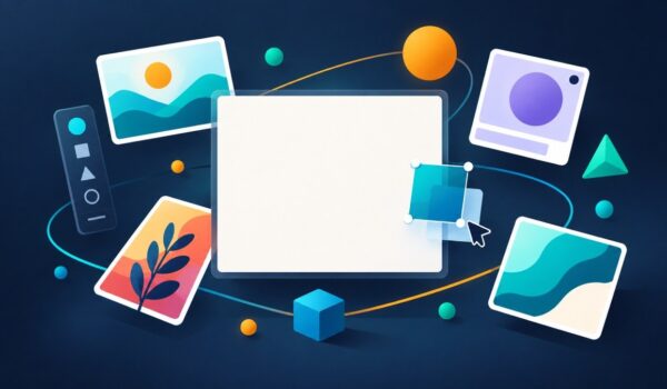 Illustration zum Erfahrungsbericht zu Canva, Kategorie KI-Bildtools | vergleich.cc