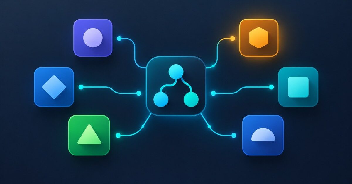Illustration zum Alternativenvergleich zu Zapier, Kategorie KI-Produktivität | vergleich.cc